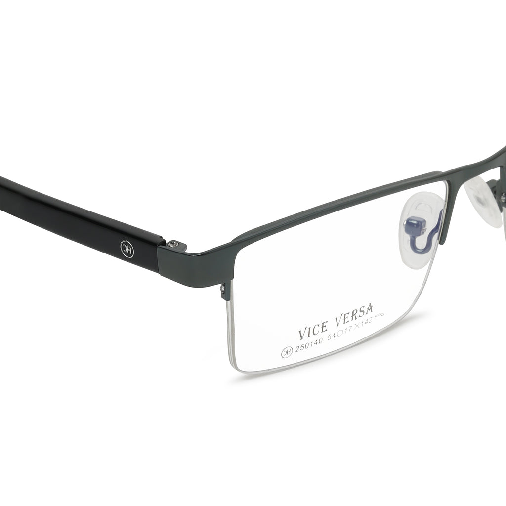 Men’s Supra Optical Frame | Half Rim Rectangular  Eyeglass