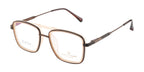 Double-Bar Brown And Beige Metal Frame For A Modern And Elegant Look