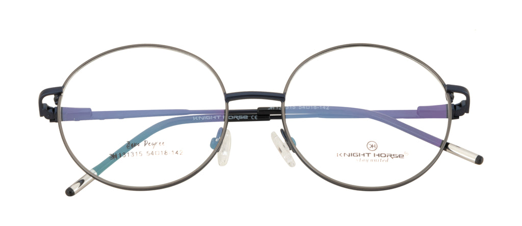 Knight Horse Round Eyewear Frame with Comfort Spring Hinges