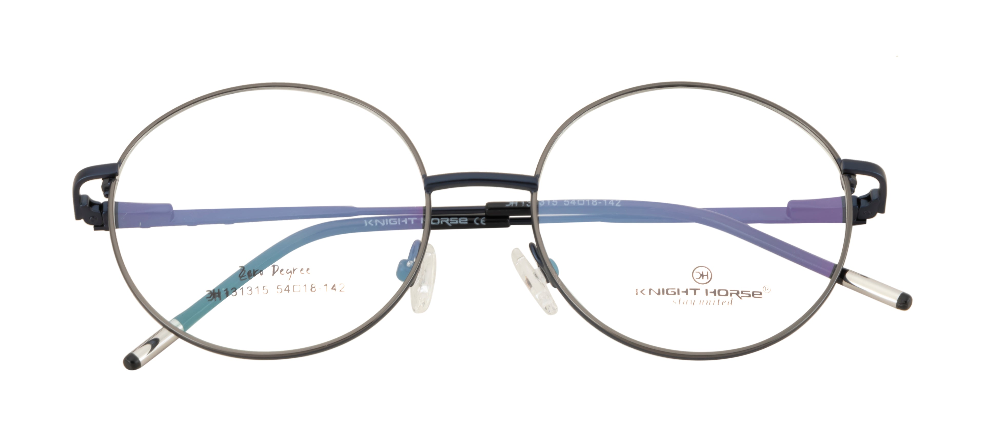 Knight Horse Round Eyewear Frame with Comfort Spring Hinges