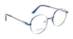 Blueradiance Elegance: Fancy Round Metal Eyewear
