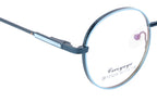 Blueradiance Elegance: Fancy Round Metal Eyewear