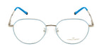 Premium Blue-Silver Eyewear With Dynamic Spring Hinge