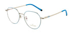 Premium Blue-Silver Eyewear With Dynamic Spring Hinge