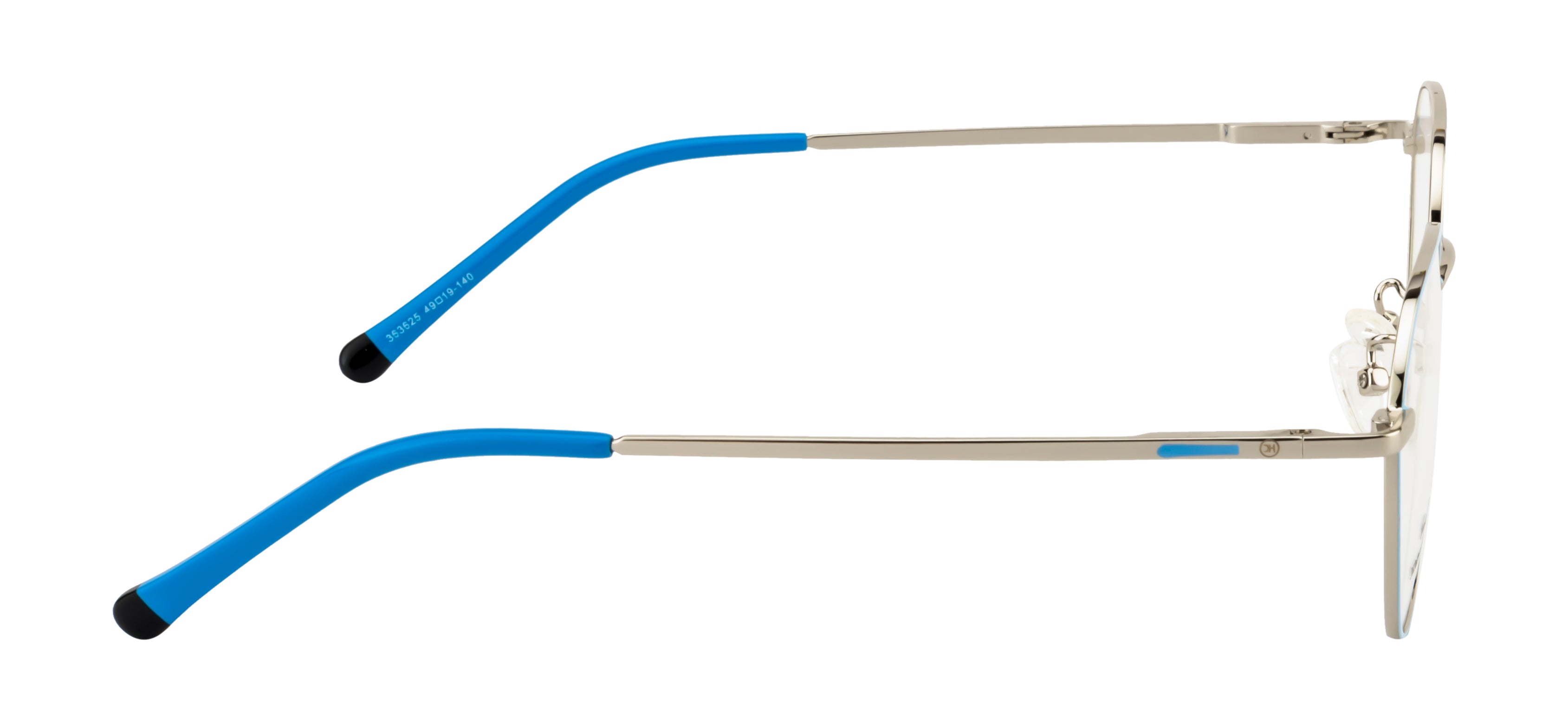 Premium Blue-Silver Eyewear With Dynamic Spring Hinge