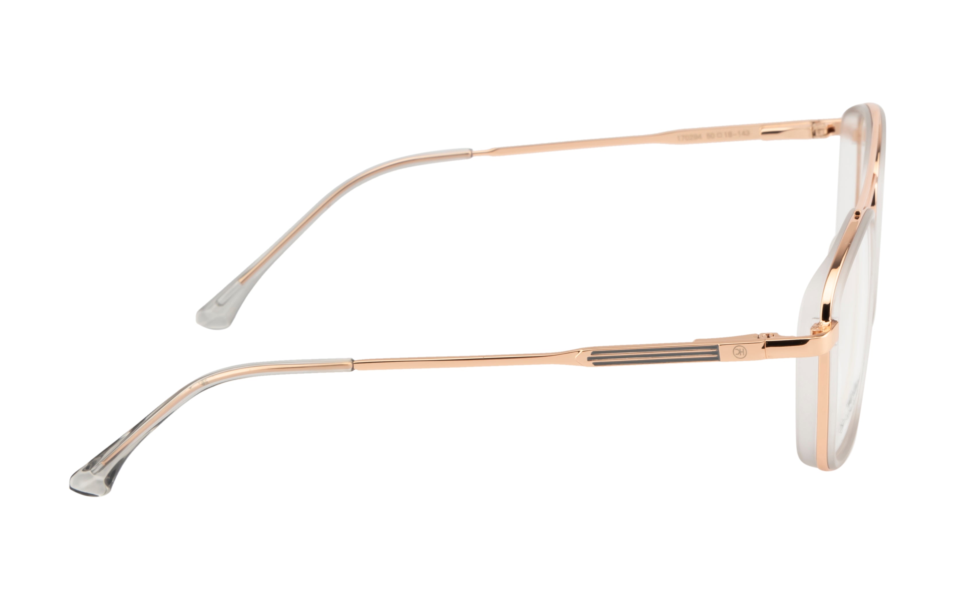 RoseGold Squar Eyewear with Double Bar and SpringRoseGold Squar Eyewear with Double Bar and Spring